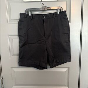 Brooks Brothers Black Flat Front Shorts